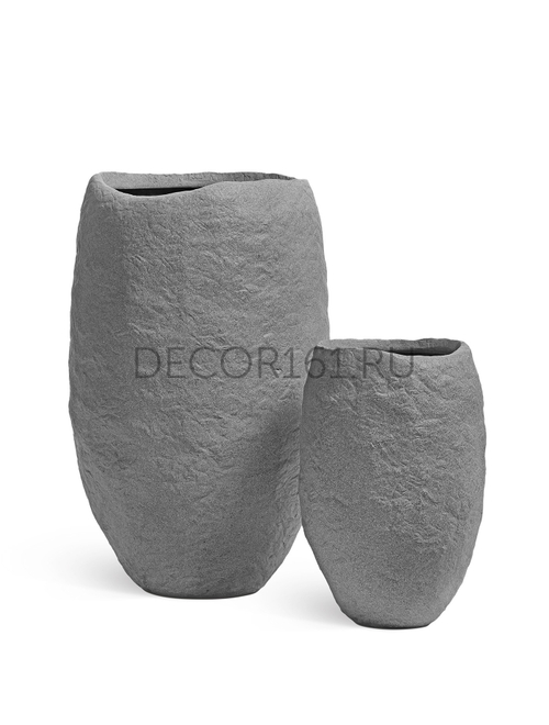 Кашпо TREEZ Effectory Organic Высокая чаша Серый ледник д-59 см, в-90 см 41.33-15-23-100-GR-90