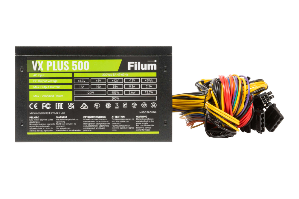 Блок питания ATX Filum VX PLUS 500
