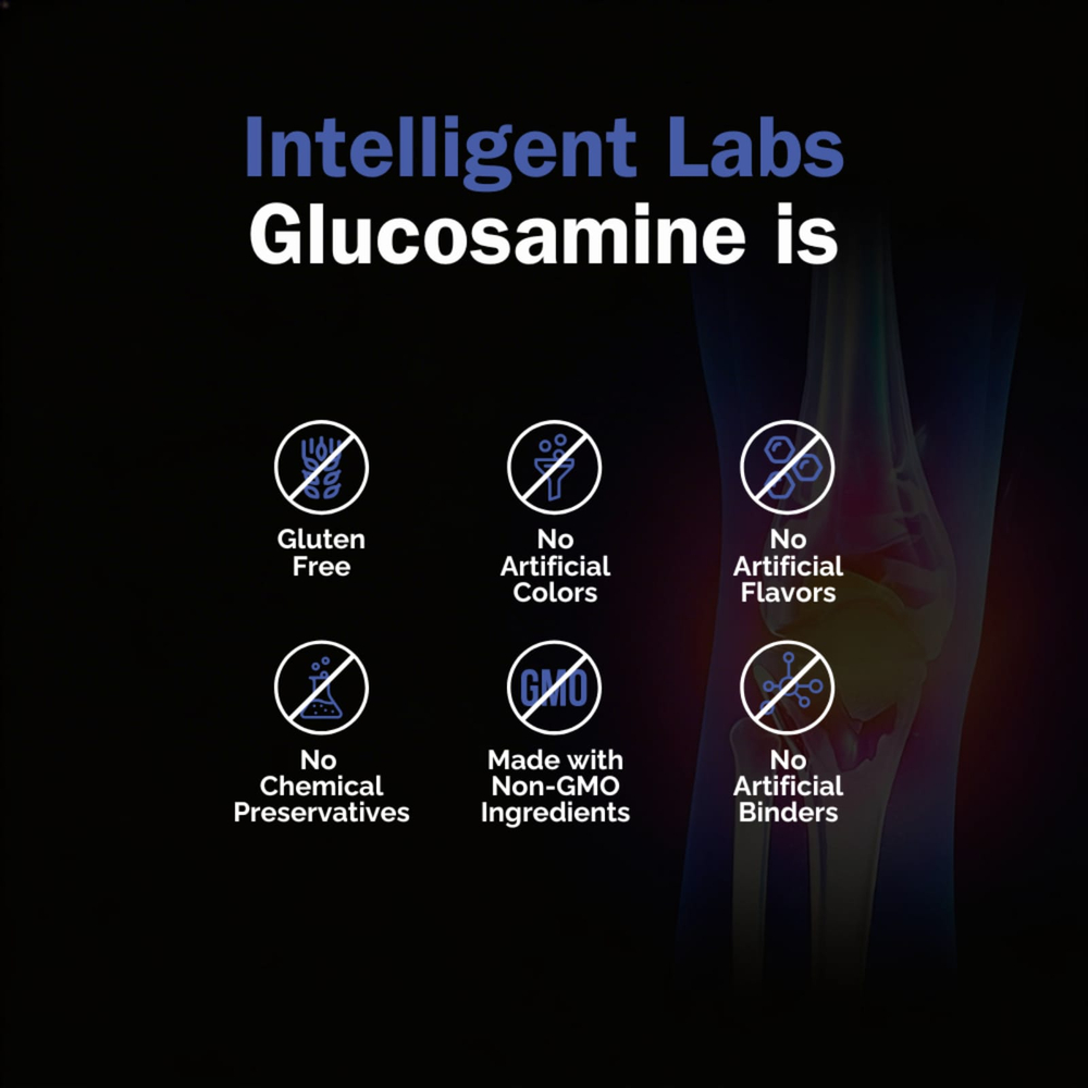 Intelligent Labs, глюкозамин, 180 капсул