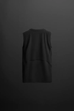 ZARA КОМПРЕССИОННАЯ МАЙКА, ЧЕРНЫЙ