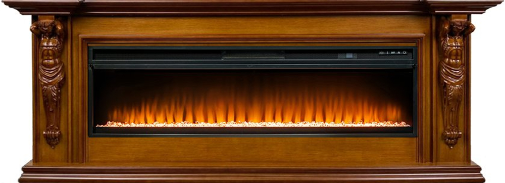 Каминокомплект Sparta 60 - Орех с очагом Vision 60 LED