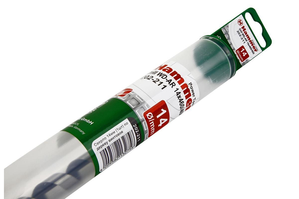 Сверло Hammer Flex 202-211 DR WD AR 14мм*460/370мм дерево,