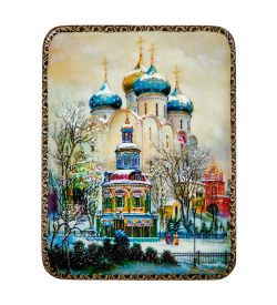 ШК-19/38-A Шкатулка в технике декупаж «Загорск» (10х8х3,5)