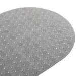 Коврик в ванну Селфи 68х38 ПВХ Элегия серый