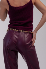 Брюки tensione экокожа