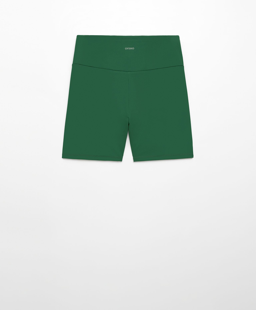 OYSHO Велосипедки Hot Pants Comfortlux с высокой посадкой длиной 10 см, зеленый