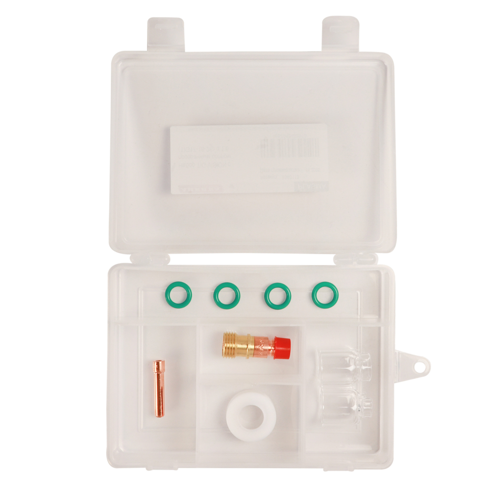 Набор TIG VISION с прозрачным соплом (TIG17-18-26) d.1.6 в кейсе, 9шт