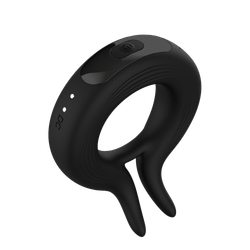 Эрекционное кольцо Marry Me Rechargeable Vibrating Black 33649AL