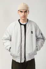 Бомбер CODERED Зимний Bomber Wide Пепельно-Светлая