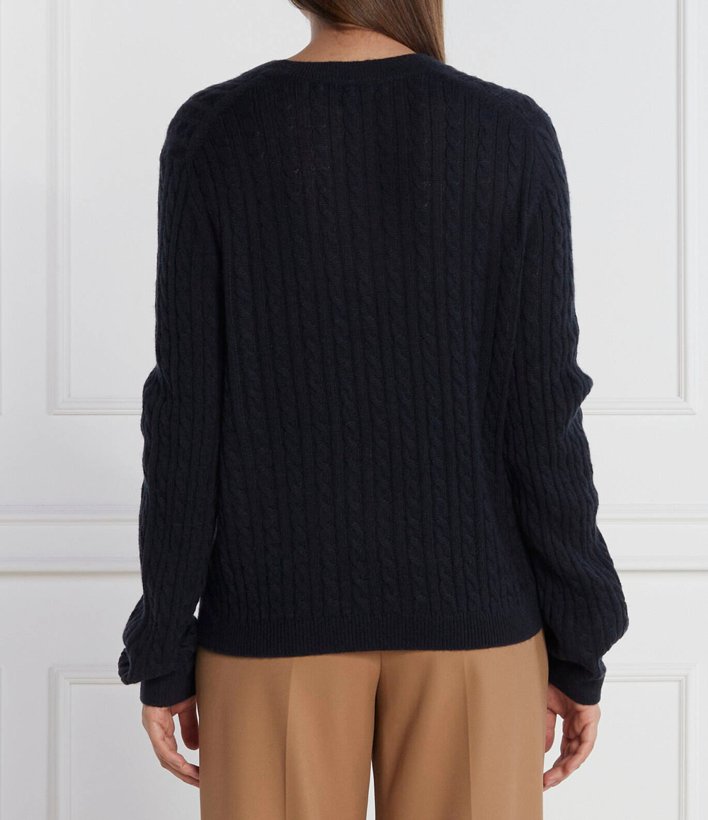 Хлопковый свитер soft cable Tommy Hilfiger - темно-синий(WW0WW39887)