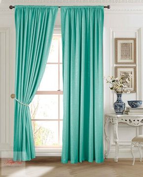Длинные шторы Луи (бирюза). Шторы из стриженного бархата