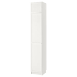 Книжный шкаф - BILLY / OXBERG IKEA/ БИЛЛИ/  ОКСБЕРГ ИКЕА,  237х40 см, белый