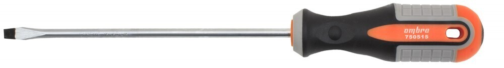 750515 Отвертка стержневая шлицевая ROUND GRIP, SL5x150 мм