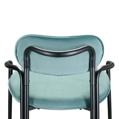 Стул барный Latitude Ror Round черный/светло-бирюзовый