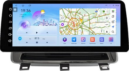 Магнитола для Nissan Rogue T33, X-Trail T33 2020+ (без штатного 360, тип 2) - FarCar монитор 12.3" 2K QLED на Android 14, TS10, CarPlay, 4G SIM-слот