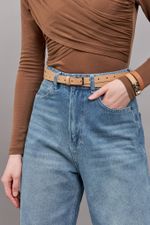 БАЗОВЫЙ ТОНКИЙ РЕМЕНЬ BEIGE