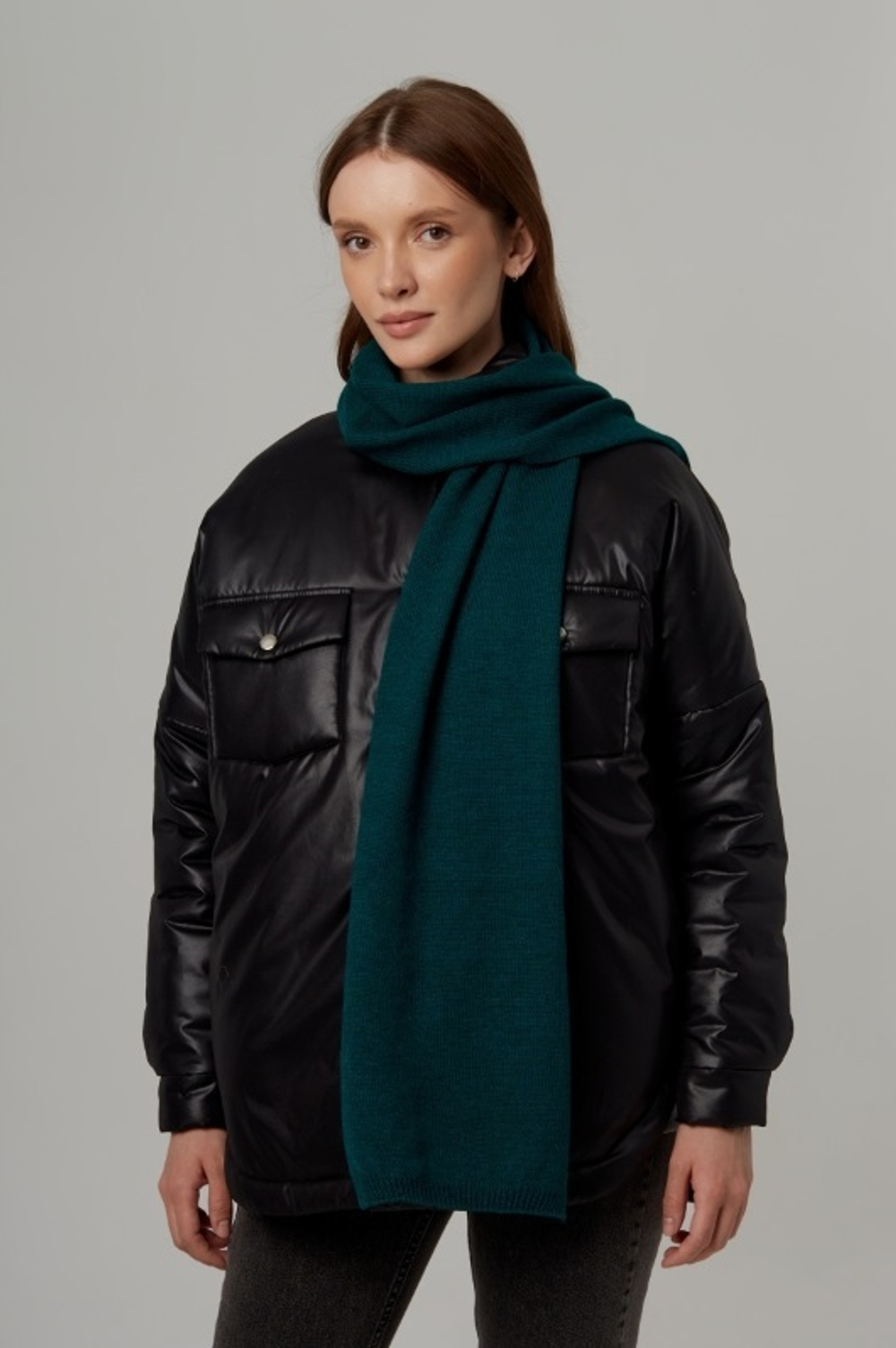 Шарф Ш501-22 изумрудный