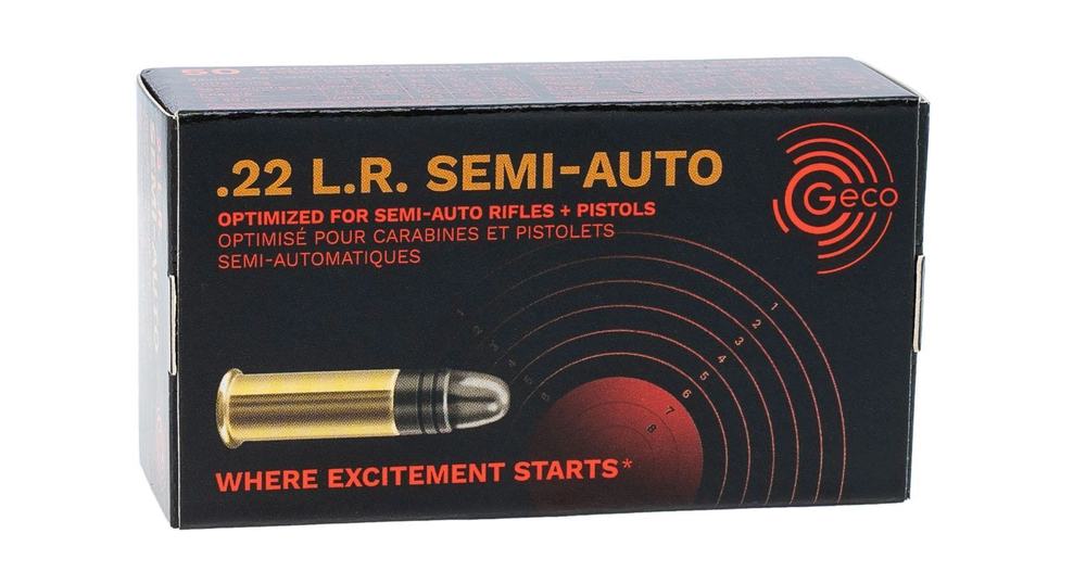 Патрон .22 LR RWS GECO, Geco Semi-Auto 2,6 гр. 40 grn., коробка 50 шт.