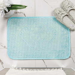 Коврик для ванной 40x60 Arya home Dayna голубой