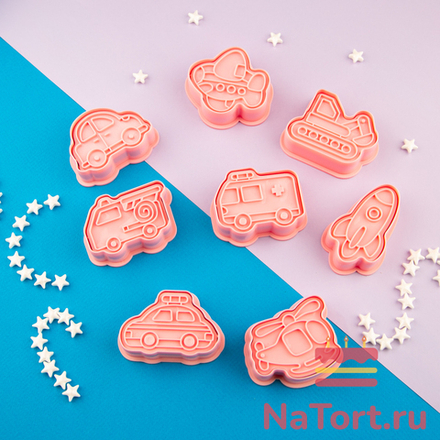 Набор вырубок «Транспорт» 8 шт