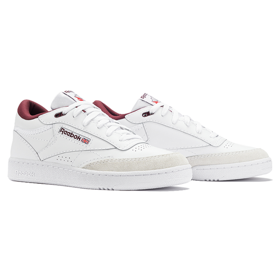 Кроссовки reebok Club C Series для скейтбординга Низких белых оттенков