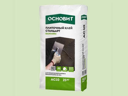 Плиточный клей ОСНОВИТ СТАНДАРТ БАЗПЛИКС АС10