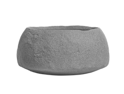 Кашпо TREEZ Effectory - Organic - Низкая чаша - Серый ледник