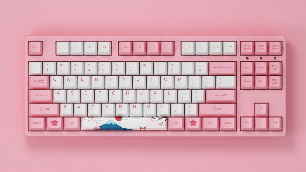 Игровая механическая клавиатура AKKO 3087 World Tour Tokyo R1 (Rus) Pink V2