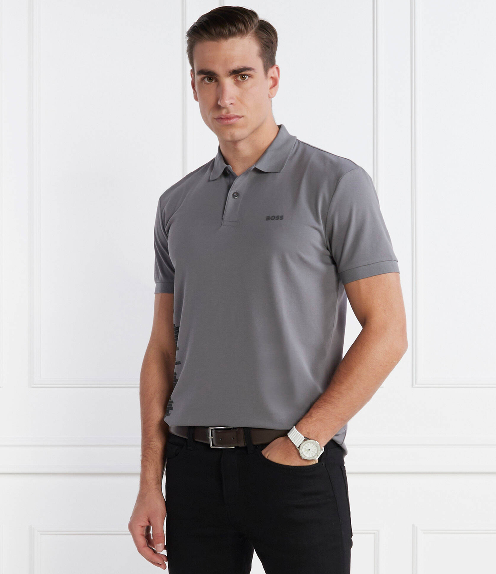 Поло Paddy BOSS GREEN - серый(50506201)