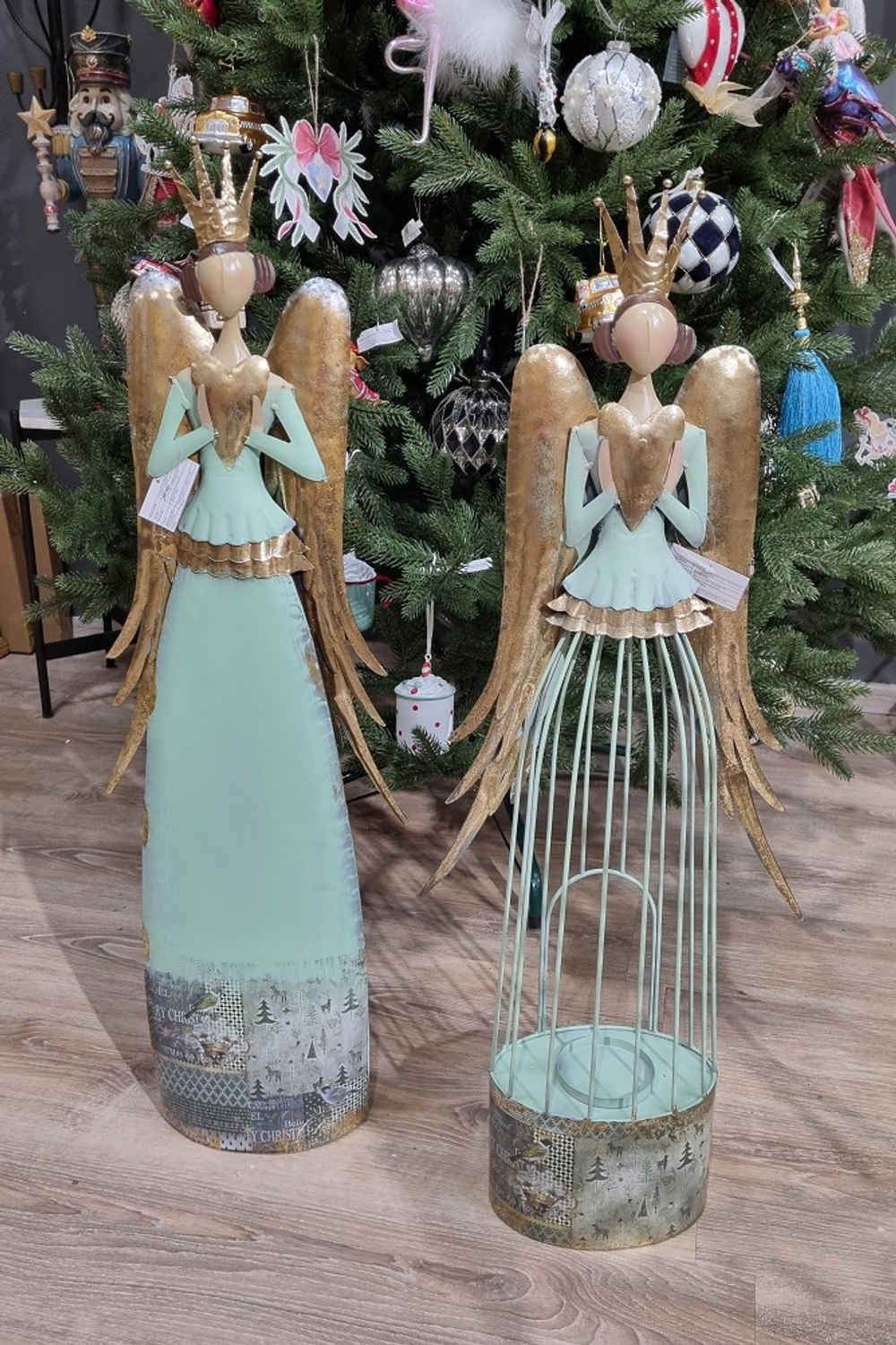 Подсвечник Ангел 36.8*12.7*82.6 см металл Китай