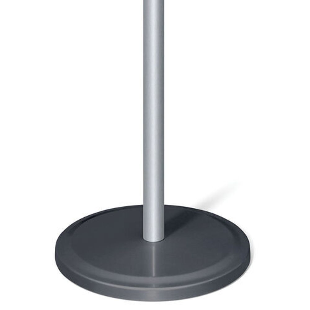 Вешалка-стойка SHT-CR17, 1,75 м, диск 35 см, 4 крючка, металл/пластик, хром лак/антрацит