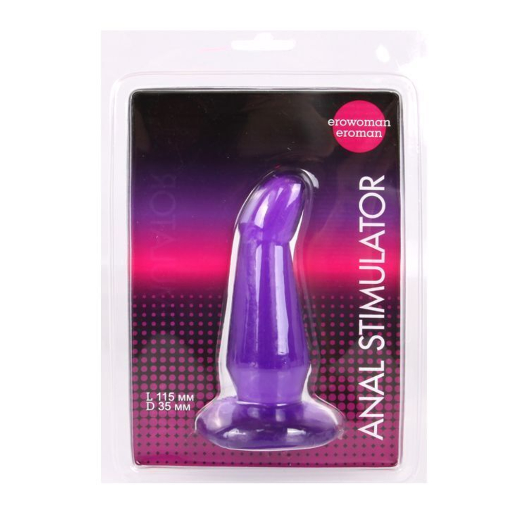 Фиолетовая анальная втулка - 13 см. (Цвет: фиолетовый)