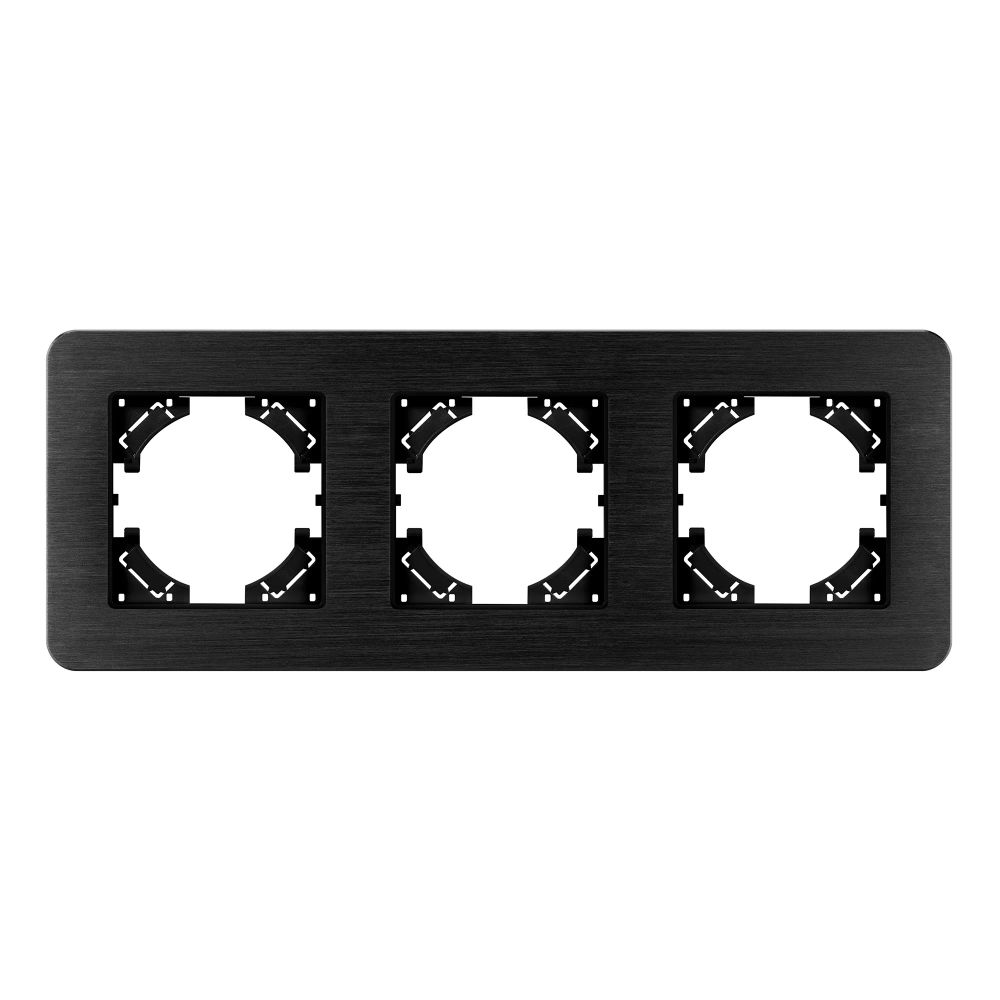 Рамка алюминиевая FRM-AKIRY-AL-3-BK (Arlight, -) 049729