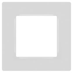 Рамка для розеток и выключателей ЭРА Серия 12 12-5201-01 на 1 пост, Классик, белый