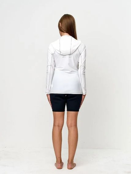 Футболка рашгард лонгслив Sargan Агидель Худи UPF 50+ белый