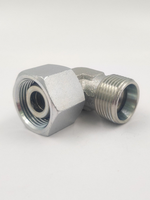 Штуцер угловой м22х1,5 DKOL с гайкой - адаптер соеденительный 90 для РВД и гидравлических систем