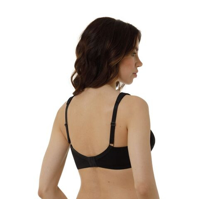 Бюстгальтер без каркасов с мягкой чашкой (Размер: 105D) (Цвет: черный)