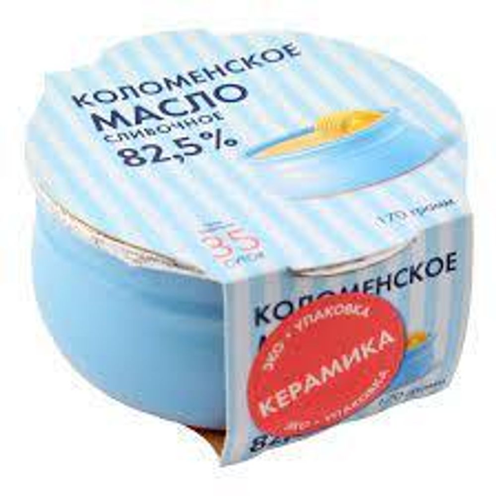 Масло сливочное слабо-соленое, Коломенское, 82,5%, 170 гр