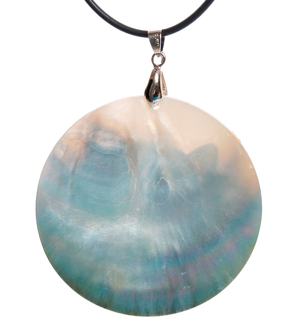 ШК-55/ 43-C Кулон из перламутра «Кот»