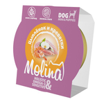 Ламистер для взрослых собак мини-пород Molina цыпленок и креветки в желе, 75 г 12шт
