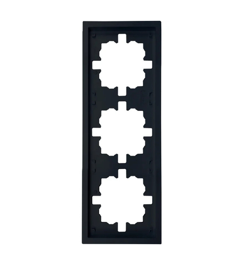 Рамка 3-ая LEZARD ZIMA горизонтальная б/вставок черный бархат