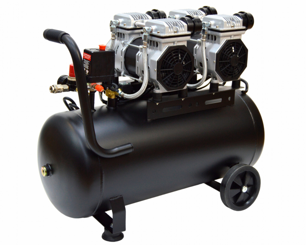 Компрессор воздушный KB-2500/50X2 (50 литров; 2,5Kw; 8bar, 420л/ м; без масляный)