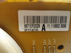 F1058ND кт5 Электронный модуль для стиральной машины LG 6871ER1081P б/у