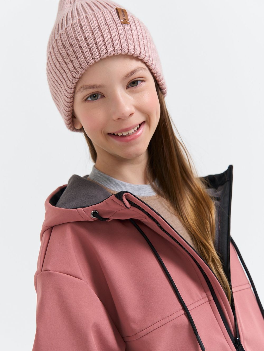 Куртка Softshell демисезонная "Пепельная роза" 7+