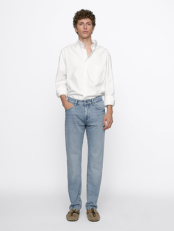 Massimo Dutti Джинсы Slim Fit, светло-голубой