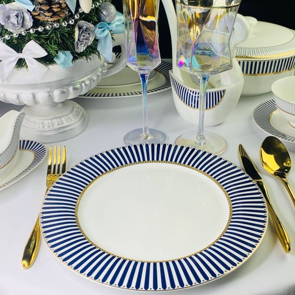 Lenardi 145-456 Набор из 6 тарелок 27см ИНФАНТА в под.уп.(х5)Костяной фарфор