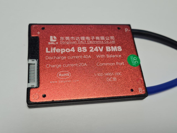 Плата контроля BMS LiFePO4 8S 24V 40A