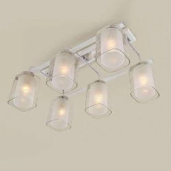 Citilux Румба CL159160 Люстра потолочная Белая Хром