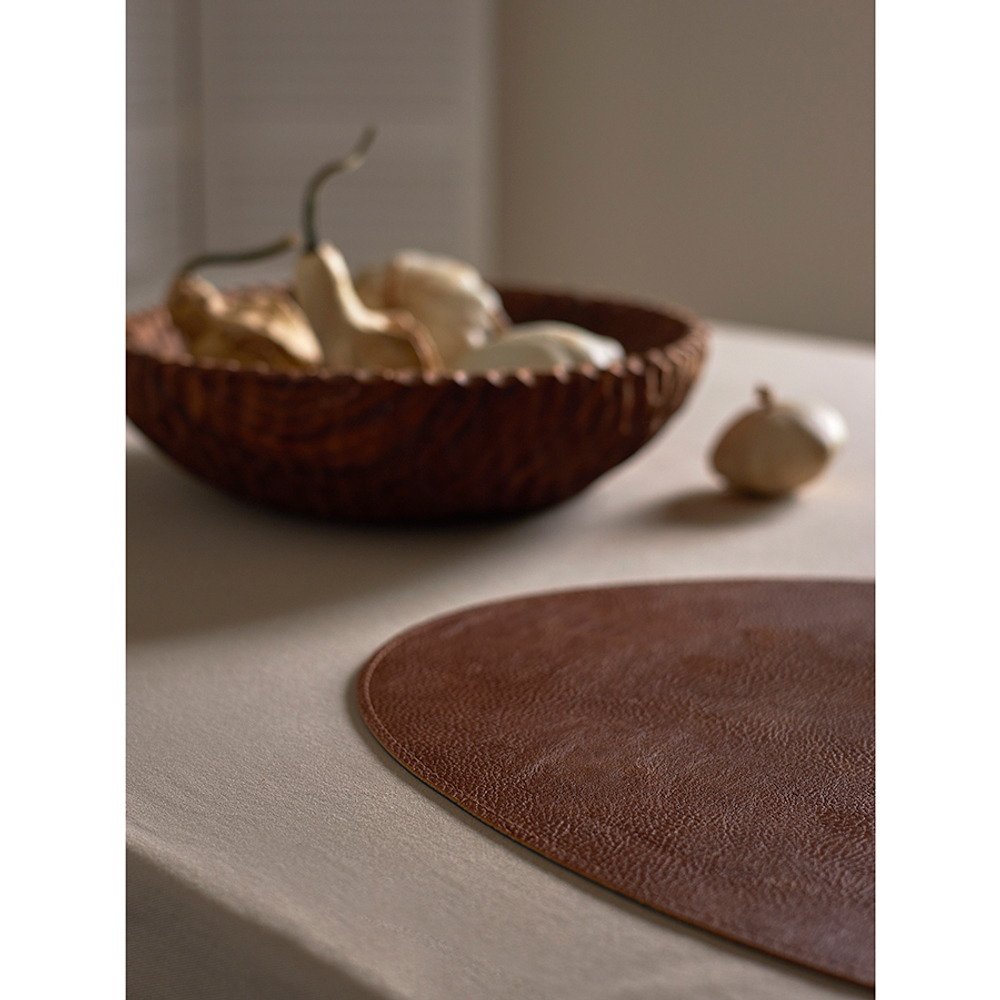 Набор из 4-х двухсторонних сервировочных салфеток drop, 33х41 см, синий/коричневый