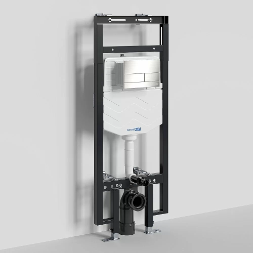 Инсталляция для унитаза WasserKraft Dinkel 58TLT.010.ME.BN04 с кнопкой никель